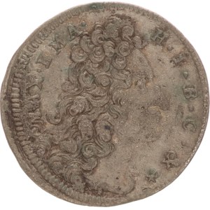 Maximilian II. Joseph, 3 kreuzer,1718
