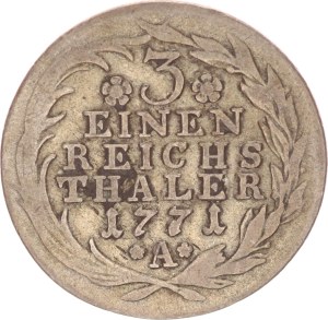 Friedrich II., 1/3 taler, A,1771