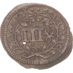 Marquard Sebastian Schenk von Staufenberg, 3 heller, planchett error,1685