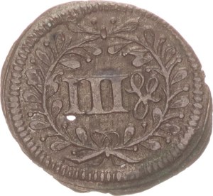Marquard Sebastian Schenk von Staufenberg, 3 heller, planchett error,1685