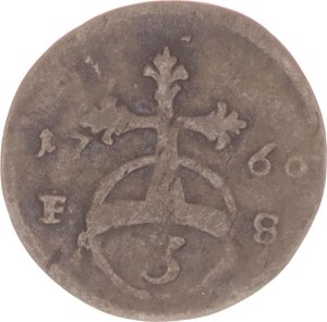 Anna Amalia, 3 pfennig, FS,1760