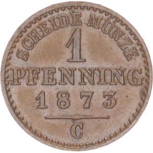 Wilhelm I., 1 pfennig, C,1873