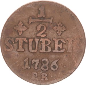 Karl Theodor, 1/2 stüber, PR,1786