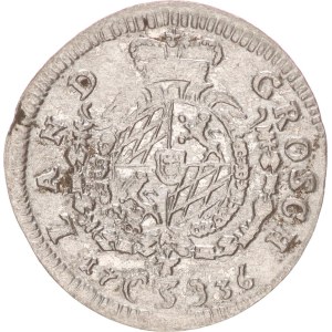 Karl Albrecht, 3 kreuzer,1736
