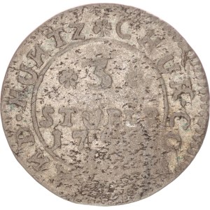 Clemens August von Bayern, 3 stüber,1750
