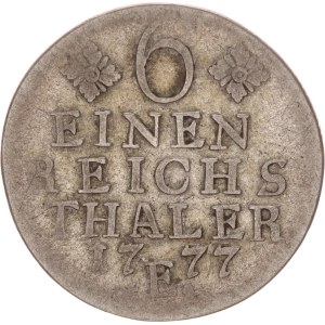 Friedrich Wilhelm II., 1/6 taler, E, Königsberg,1777