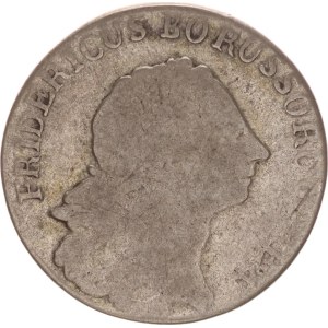 Friedrich Wilhelm II., 1/6 taler, E, Königsberg,1777