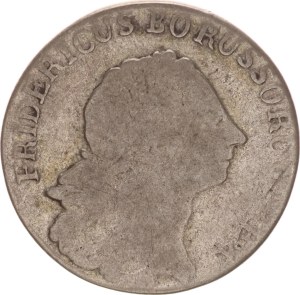 Friedrich Wilhelm II., 1/6 taler, E, Königsberg,1777