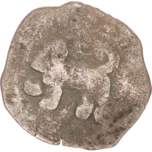 Stephan III., Johann II., Friedrich(1375-1392), Neuötting Hund von Baum, pfennig,o.J.