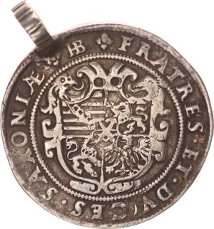 Christian II., Johann Georg I. und August, ½ taler, contemporary loop,1595