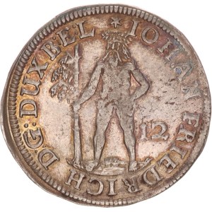 Johann Friedrich, 12 mariengroschen, Hannover,1673