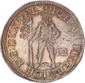 Johann Friedrich, 12 mariengroschen, Hannover,1673