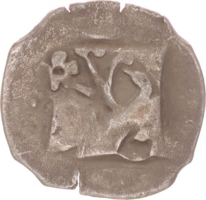 Stephan III., Johann II., Friedrich(1375-1392), Neuötting Hund von Baum, pfennig,o.J.