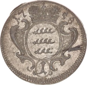Karl Eugen, 1 kreuzer,1758
