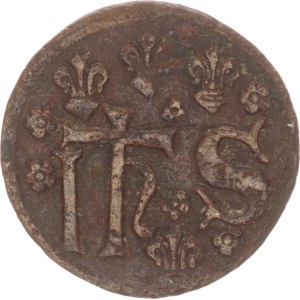 Rechenpfennig, Eagle / Monogram IHS,14-15. cent.