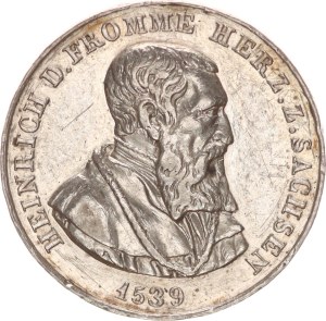 Silver medal, 300th Anniversary of the Reformation in Saxony, 20mm,1839