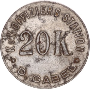20 kreuzer, Kriegsgefangenen Lager, K.u.K. Offiziers-station,
