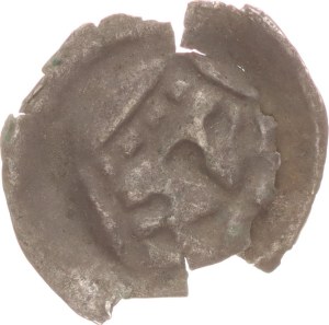 Deutscher Orden, hohpfennig, cross above crown, edge cracked, R!,