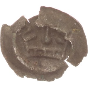 Deutscher Orden, hohpfennig, cross above crown, edge cracked, R!,