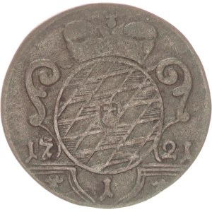 Maximilian II. Emanuel, 1 kreuzer, R!,1721