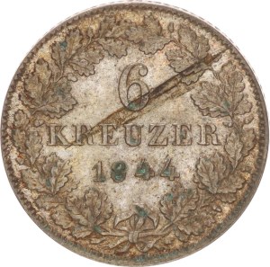6 kreuzer,1844