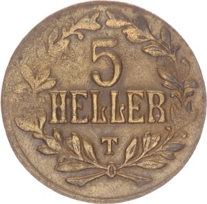 5 heller, T,1916