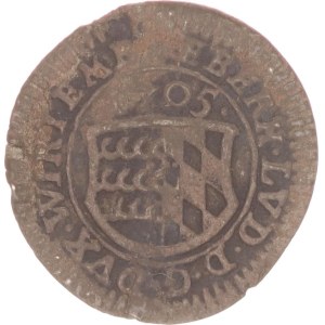 Eberhard Ludwig, 1 kreuzer, Stuttgart,1705