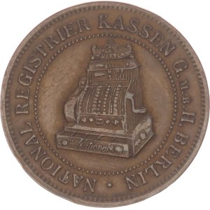 National Registrier Kassen G.M.B.H, Berlin, Reklamemarke,