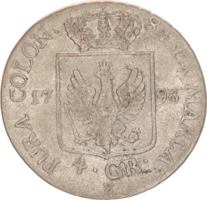 Friedrich Wilhelm II.(1786-1797), 4 groschen, Königsberg,1796