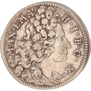 Maximilian II. Emanuel, 15 kreuzer,1717