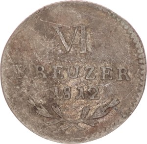Carl Ludwig Friedrich, 6 kreuzer,1812