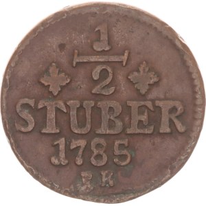 Karl Theodor, ½ stüber,1785