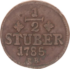 Karl Theodor, ½ stüber,1785