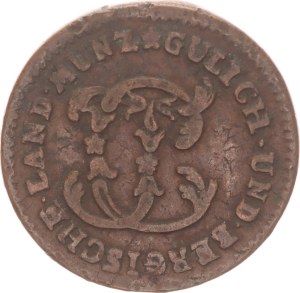Karl Theodor, ½ stüber,1785