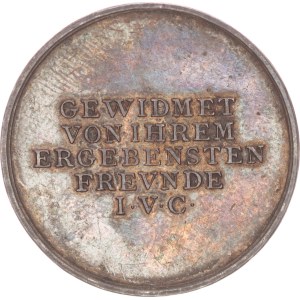 Silver medal, Philipp Wildburg and Francisca Gairsruck wedding, 27mm, R!,1796
