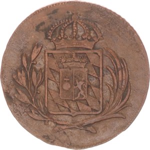Maximilian I. Joseph, 1 kreuzer, Hall, for Tirol,1806