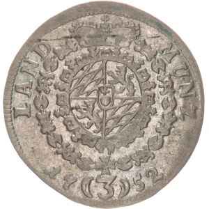 Maximilian III. Joseph, 3 kreuzer,1752