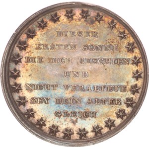 Silver medal, around 1800, Birth present, Loos,