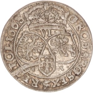 Johann Casimir, 6 groschen, AT, Krakow, Rare in this condition!,1663