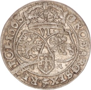 Johann Casimir, 6 groschen, AT, Krakow, Rare in this condition!,1663