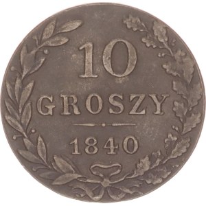 Nicholas I., 10 groszy, MW,1840