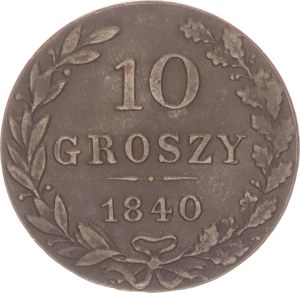 Nicholas I., 10 groszy, MW,1840
