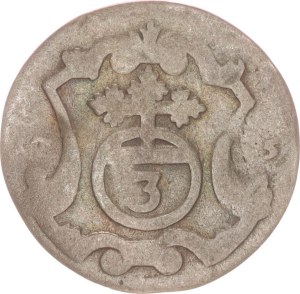 August III., 3 pfennig, Dresden,1735