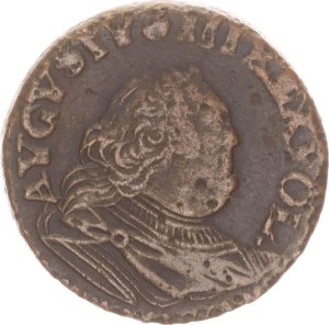 August III., groschen, H, Guben/Grünthal,1755