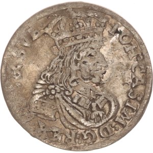 Johann II. Casimir, 6 groschen, TT, Bromberg,1662