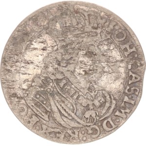 Johann II. Casimir, 6 groschen, TT, Bromberg,1661