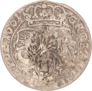 Johann II. Casimir, 6 groschen, TT, Bromberg,1661