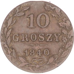 Nicholas I., 10 groszy, MW,1840