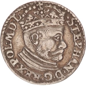 Stephan Bathory, 3 groschen, Olkusz,1581