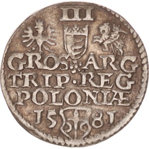 Stephan Bathory, 3 groschen, Olkusz,1581